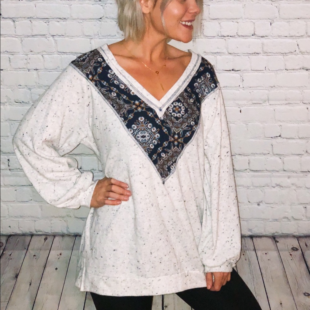 Oversized V-Neck Boutique Sweater